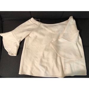 Off Shoulder Wool Top